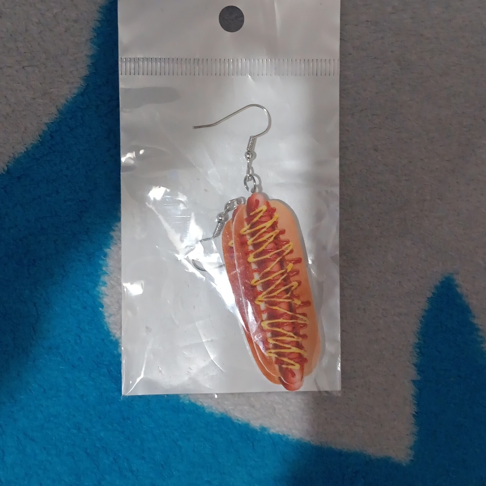 Hot dig earrings